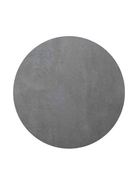 Tischplatte Durolight im Dekor Beton und 68 cm Durchmesser