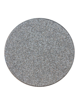Topalit-Tischplatte in 70 cm Durchmesser im Steindekor Granit