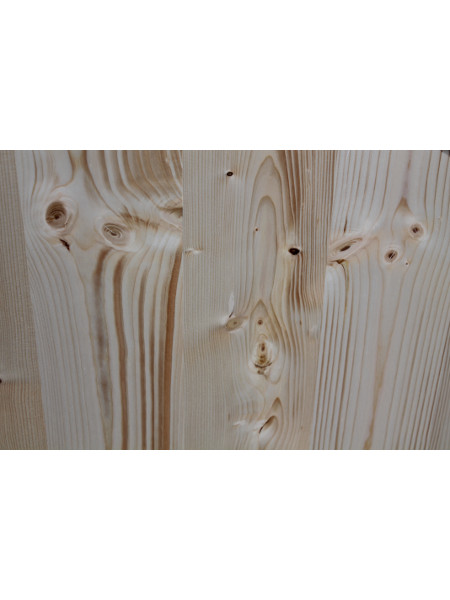 Detail: Tischplatte aus 100% Holz und 100 cm Durchmesser! Stabil und schön.