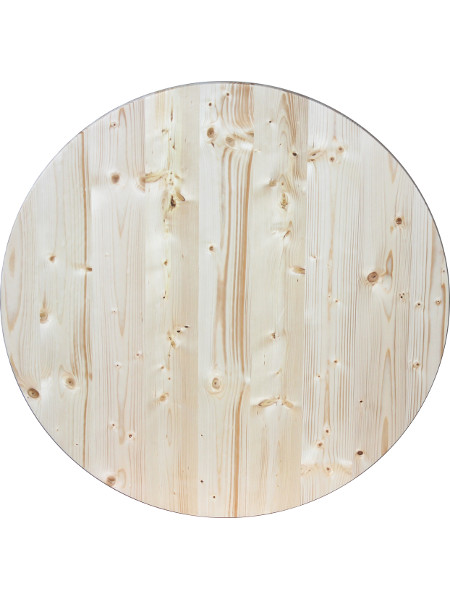 Tischplatte aus 100% Holz und 100 cm Durchmesser! Stabil und schön.
