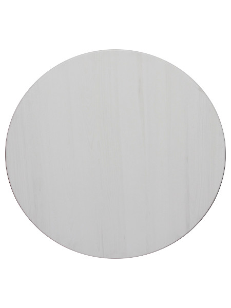 Feines weißes Holzdekor: Die Tischplatte Topalit im Dekor Tilia Tree