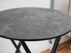 Severinplatte Ø70 cm Marmor Anthrazit